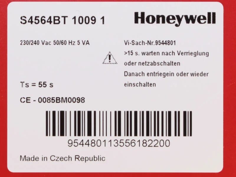 S4564bt 1009 1 схема подключения Купить Топочный автомат S4564BT 1009 Honeywell для газовых котлов Viessmann 7820
