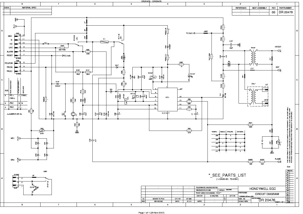 S4564bt 1009 1 схема подключения HONEYWELL IGNITION CONTROL AD10XX TD10XX SCH Service Manual download, schematics