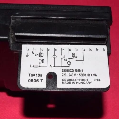 S4565cd 2029 1 схема подключения S4565CD1039 1 REGISTERKARTE Feuerungsautomat Junkers Buderus Honeywell (R19) eBa