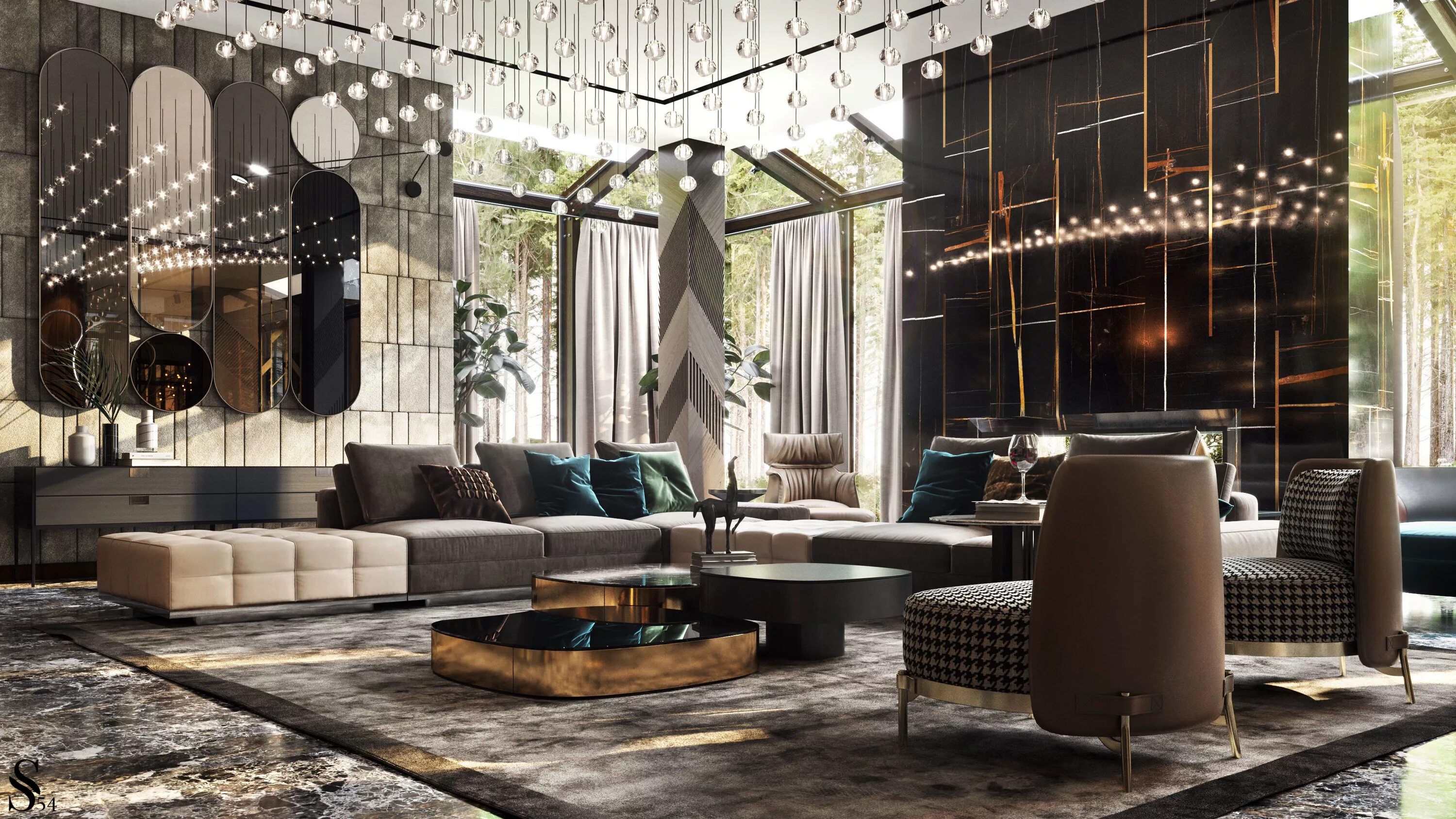 S54 студия дизайна Residence in Moscow region Luxury living room, Luxury home decor, Living room de