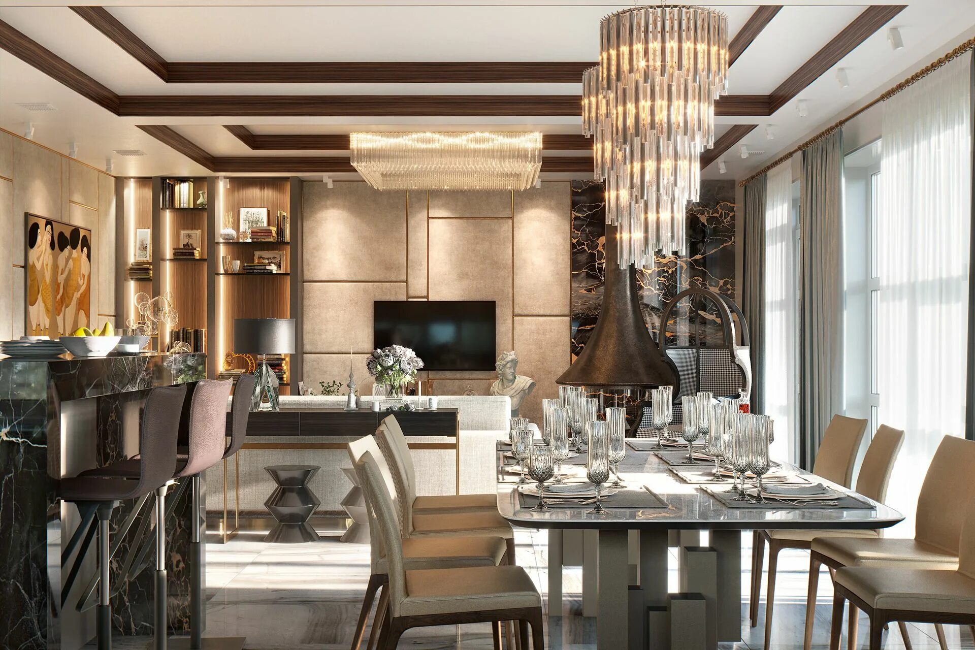 S54 студия дизайна 3D-VISUALIZATION OF INTERIOR. www.studia-54.ru on Behance