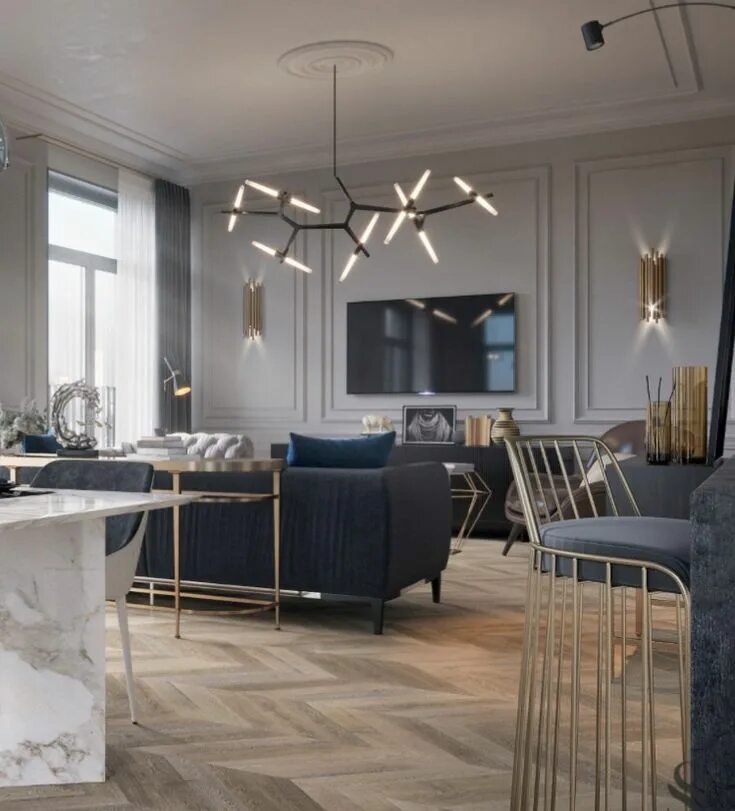 S54 студия дизайна Pin on Home entrance decor Living room design decor, Elegant living room, Home d
