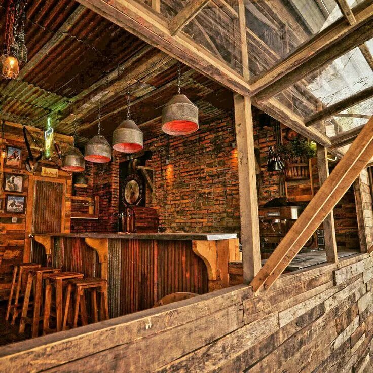 Saloon набережная ул 52 фото 1860 Café کافه ۱۸۶۰ Bar design restaurant, Rustic restaurant, Western bar