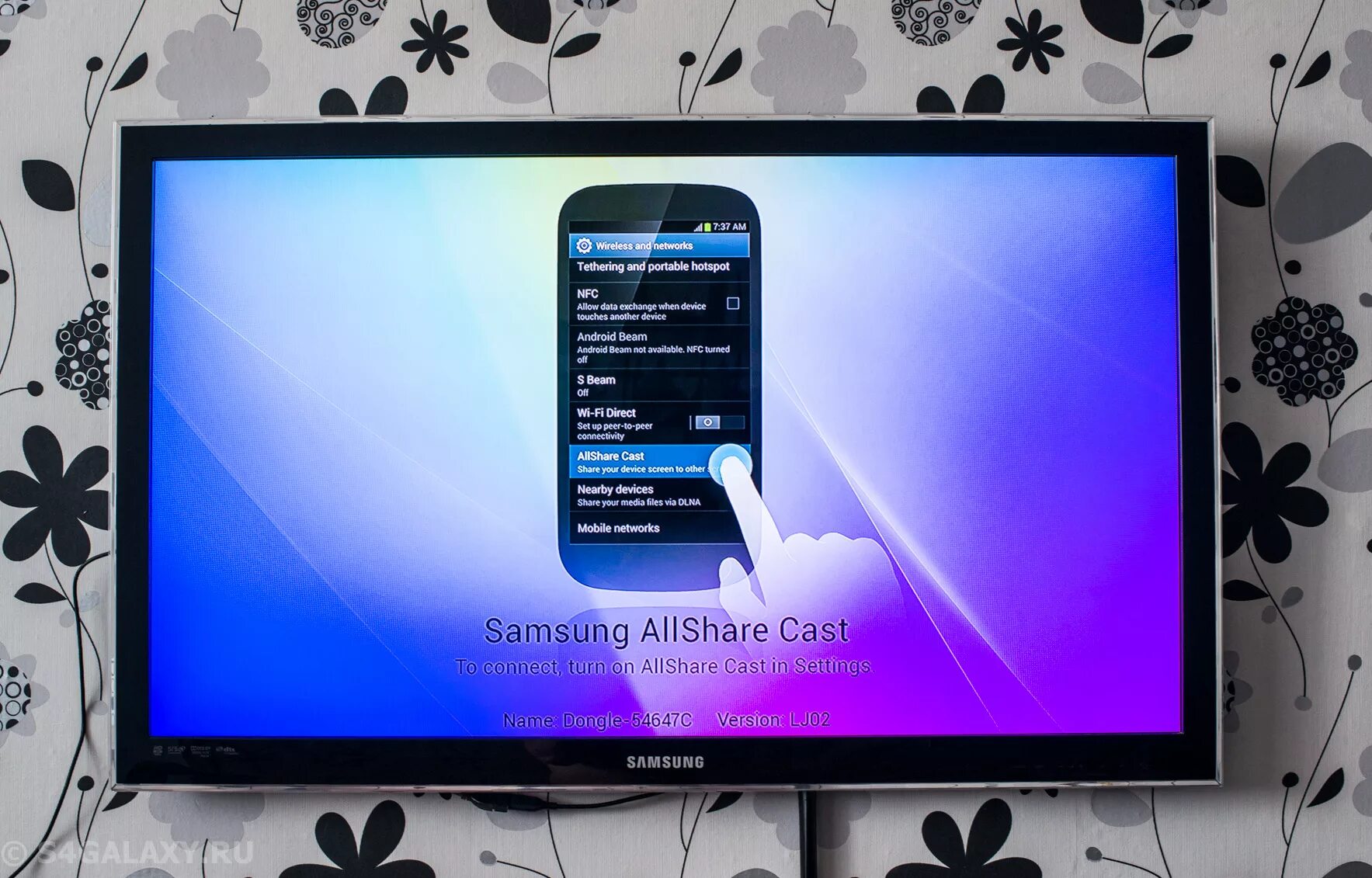 Samsung allshare как подключить телевизор Приставка AllShare Cast Dongle для подключения Galaxy S4 к телевизору