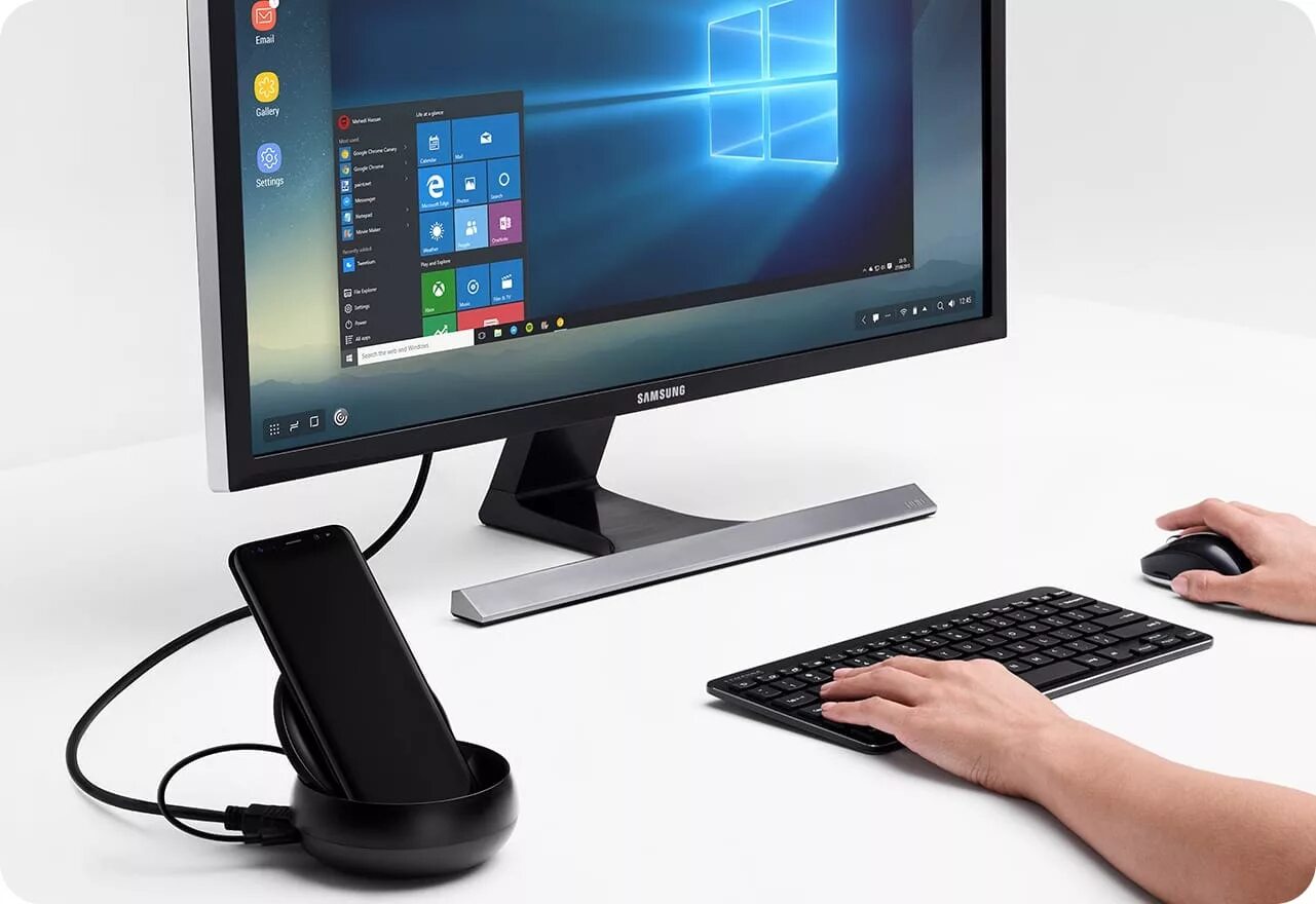 Samsung dex как подключить к пк Док-станция Samsung DeX в подарок при покупке смартфона Samsung Galaxy S8 или Ga