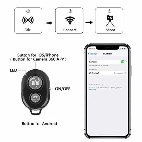 Samsung fit 3 подключение к айфону Купить комплекты для камер PEMOTech Handy Stativ, PEMOTech 42 Zoll Leichtes Alum