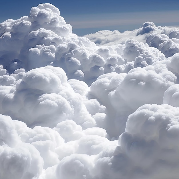Samsung фото облако Premium Photo A view of the clouds from above with the sky in the background.