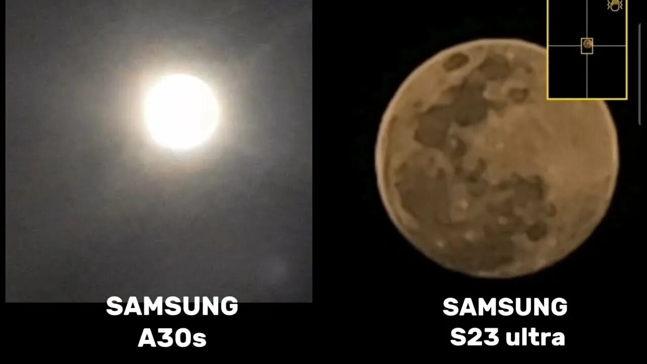 Samsung galaxy s23 ultra фото луны Samsung s23 ultra zoom test moon Vs Samsung a30s zoom test moon - YouTube