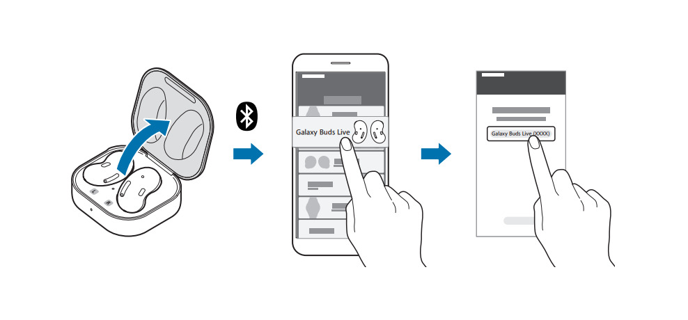 Samsung подключение к телефону Samsung Galaxy Buds Live Manual Pairing & Charging Instructions