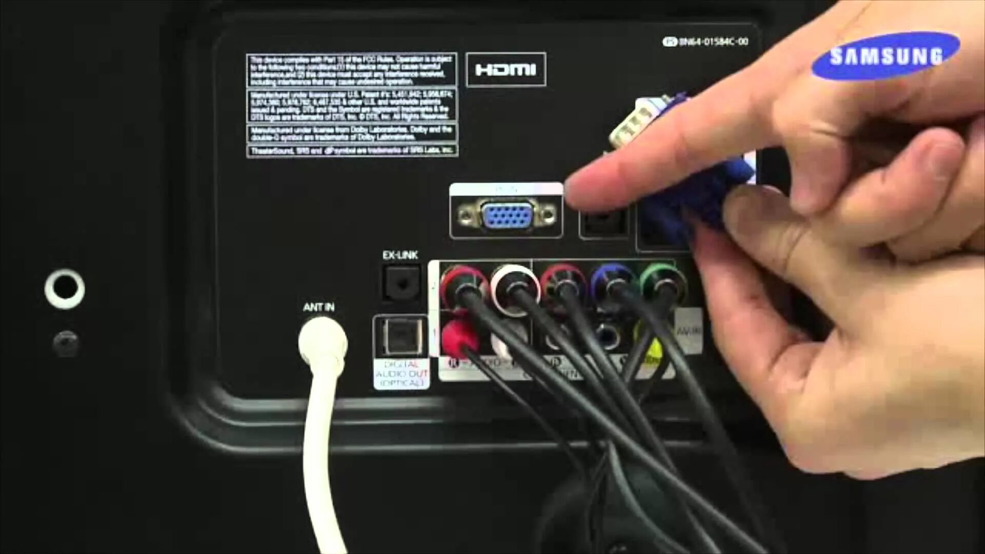 Samsung подключение к телевизору How to Tu Amigo Samsung 03 - Conectando un Televisor Plasma Samsung