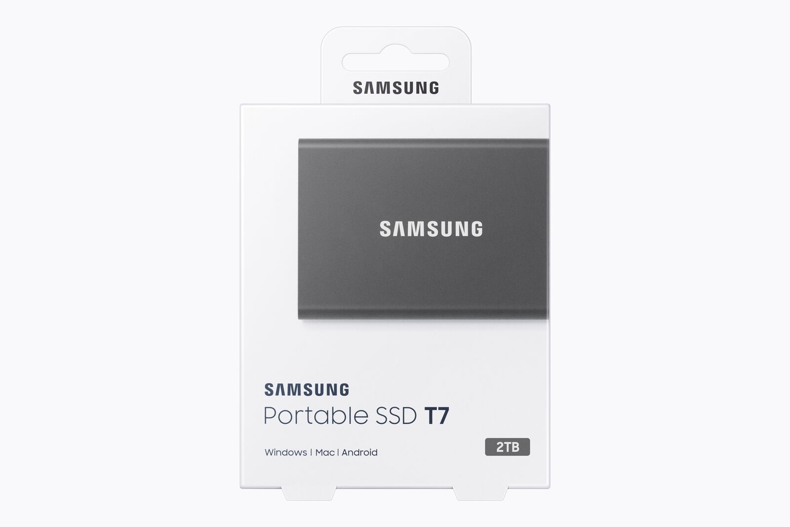 Samsung portable ssd t9 2tb какие подключения Samsung Portable SSD T7 2 TB USB 3.2 Gen2 Typ-C Titan Gray PC/Mac купить на eBay