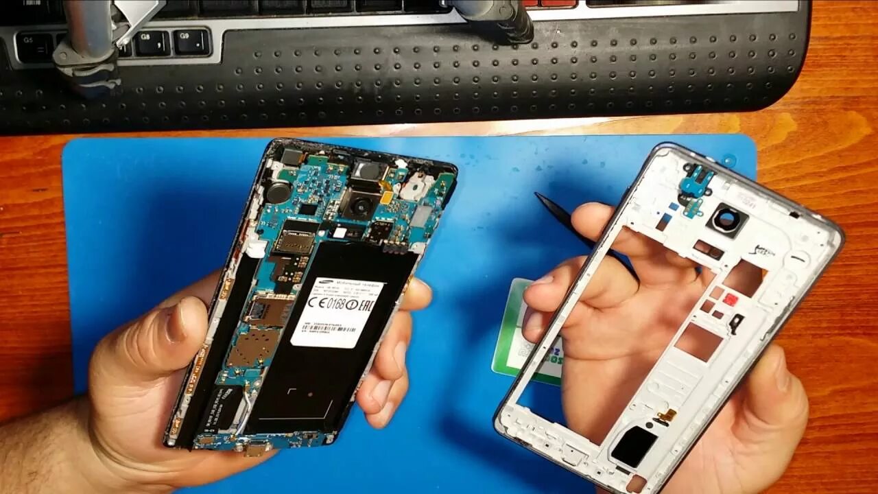 Samsung ремонт своими руками Ремонт самсунг галакси Note 4 - YouTube