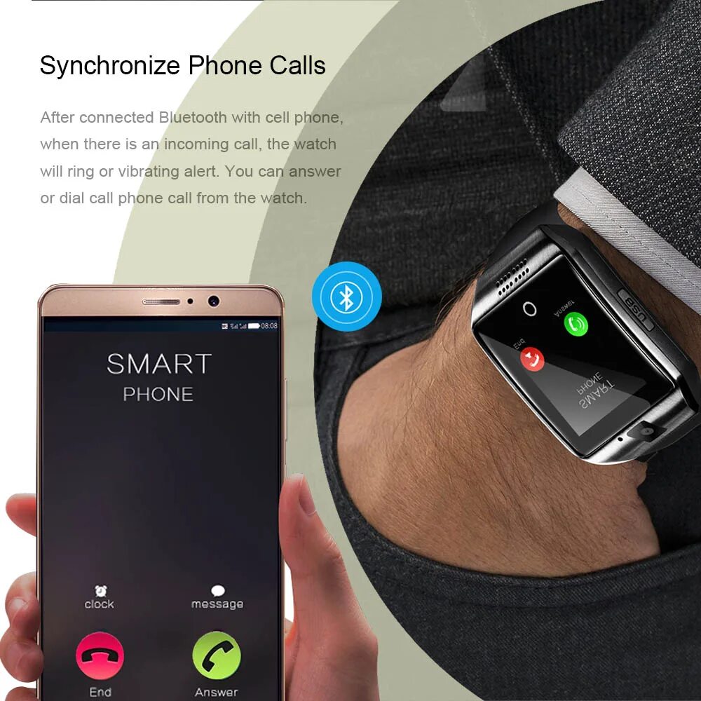 Samsung watch подключение к телефону LEMFO Q18 Smart Watch Camera Bluetooth Wristwatch Sim Card Smartwatch Connect An