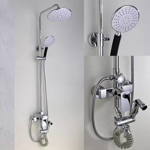 Sanitary wares душевая система подключение и установка Luxury Bathroom Double Handle Brass High Quality Rain Shower,Bath Shower Mixer -