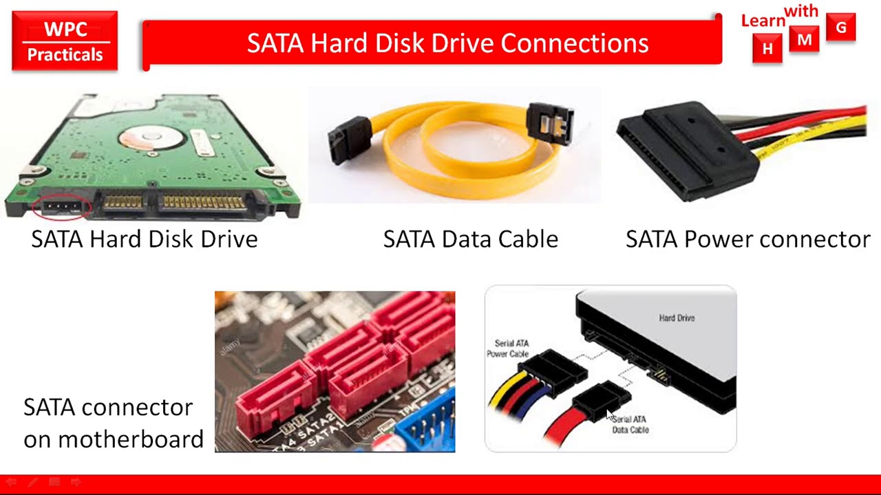 Sata 2 подключение ssd How to Connect SATA Hard Disk to motherboard - YouTube