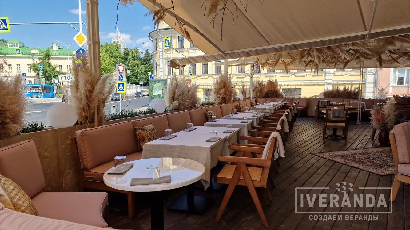 Saviv ул петровка 30 7 москва фото Летняя веранда для ресторана Saviv