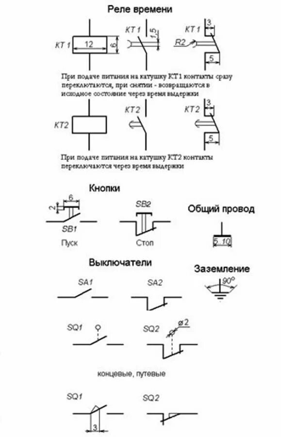 Sb обозначение на электрической схеме Обозначение электропривода на схеме фото - DelaDom.ru