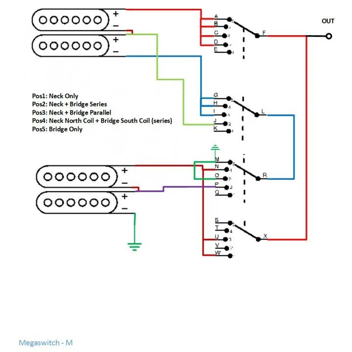 Schaller megaswitch e схема распайки Schaller 5 Way Switch Wiring Diagram - Your Ultimate Guide to Wiring Diagrams!