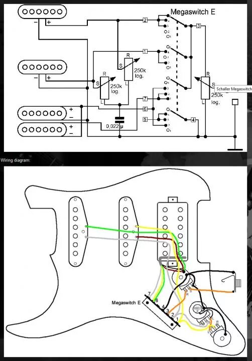 Schaller megaswitch e схема распайки Need help with HSS wiring with MEGASWITCH model E.