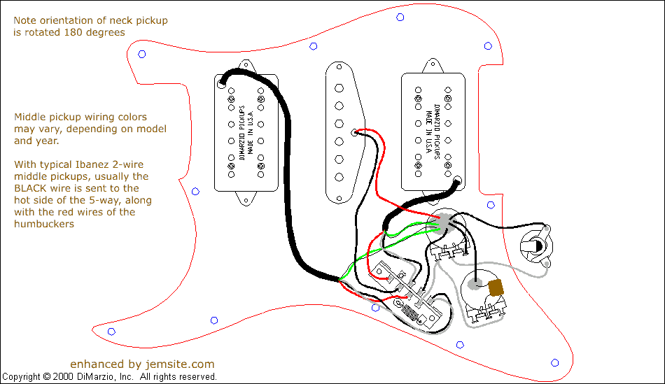 Schaller megaswitch e схема распайки Tech Setup & FAQ Introduction Ibanez JEM Forum