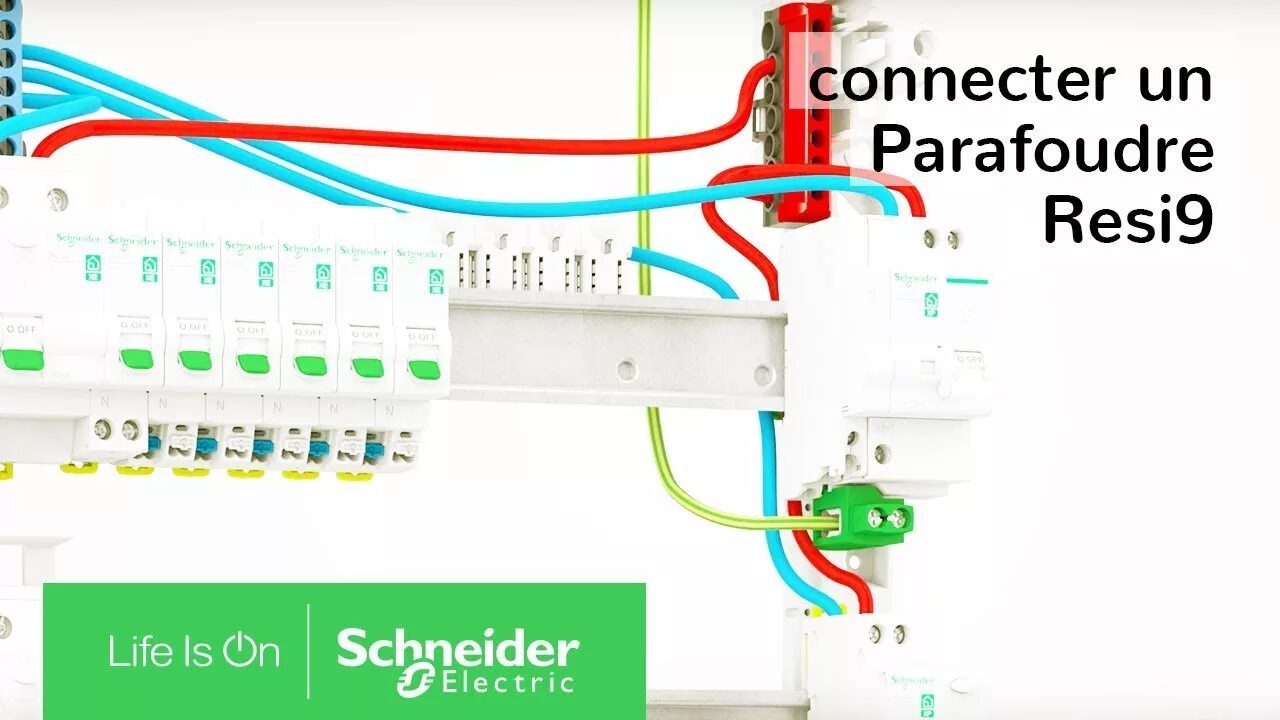 Schneider electric как подключить провода Tuto : connecter un parafoudre Resi9 dans votre tableau electrique connecté Schn