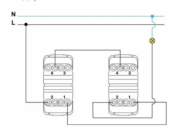 Schneider electric схема подключения проходного выключателя Схема и подключение перекрестного выключателя - hobbihouse.ru