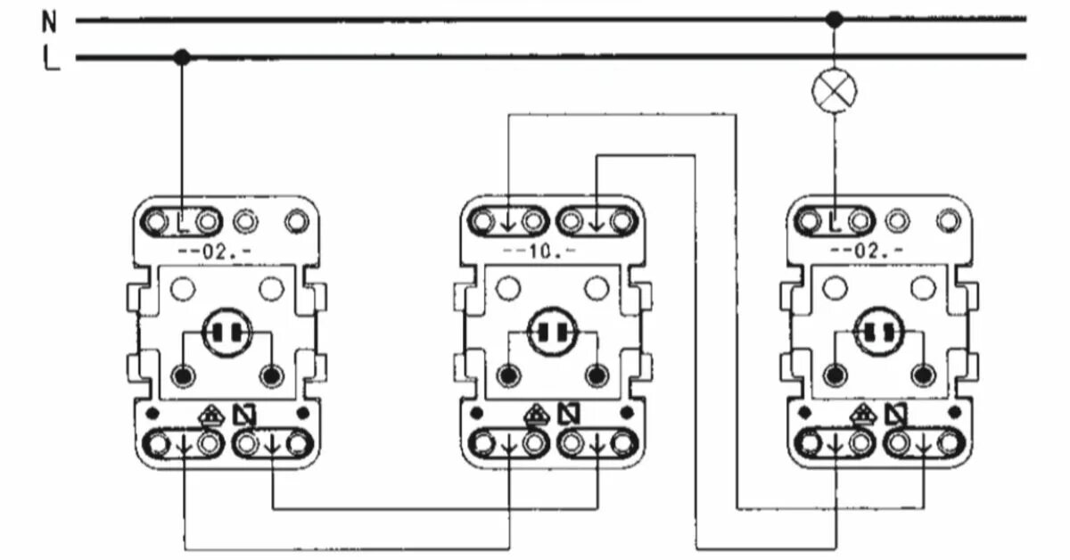 Schneider выключатели схема подключения ABB Переключатель промежуточный Basic 55, слоновая кость