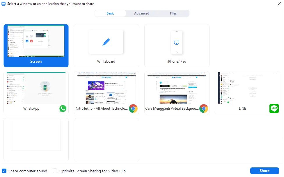 Screen share как подключить ноутбук Cara Share Screen di Zoom HP dan PC (Panduan Lengkap) - NitroTekno