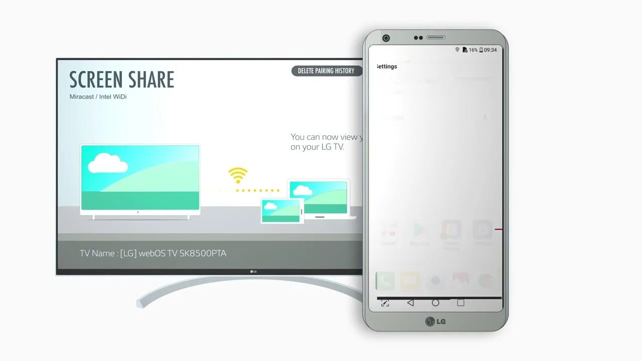 Screen share lg как подключить андроид LG WebOS TV Screen Share On LG Smart TVs - Android - YouTube