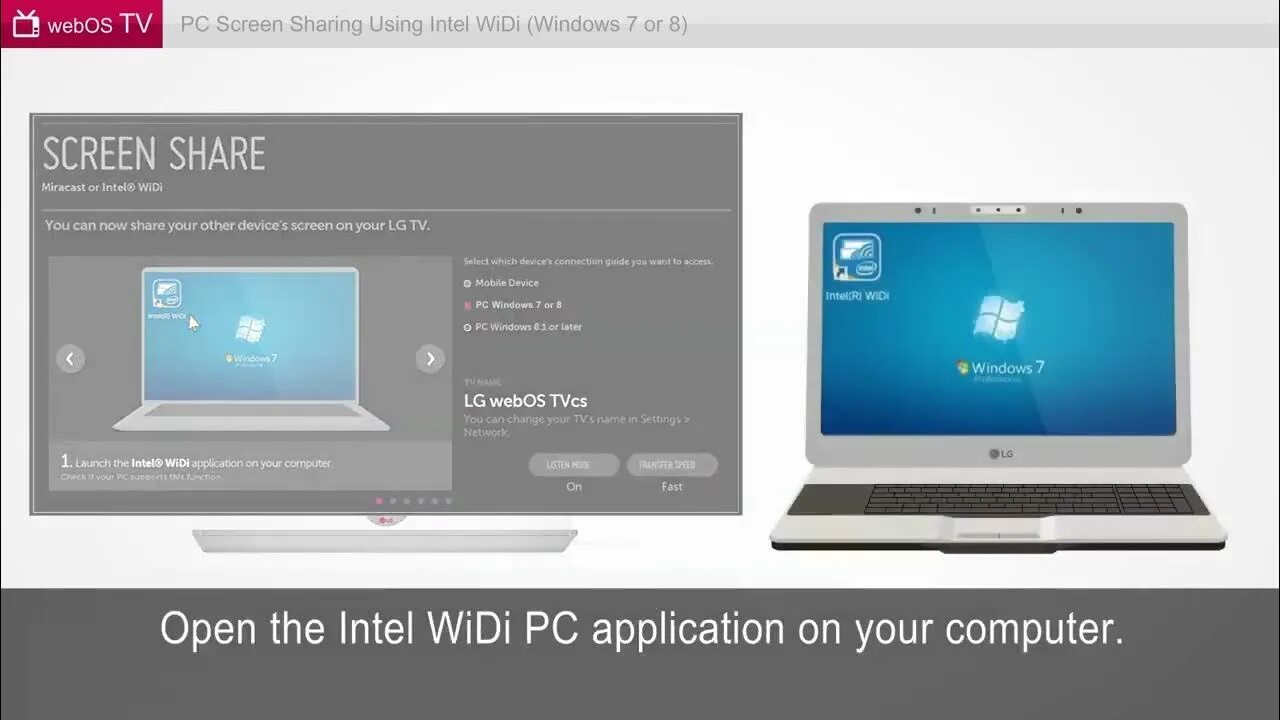 Screen share lg как подключить ноутбук LG TVs How To Share Your Windows 7 or 8 Screen On Your LG WebOS TV - YouTube