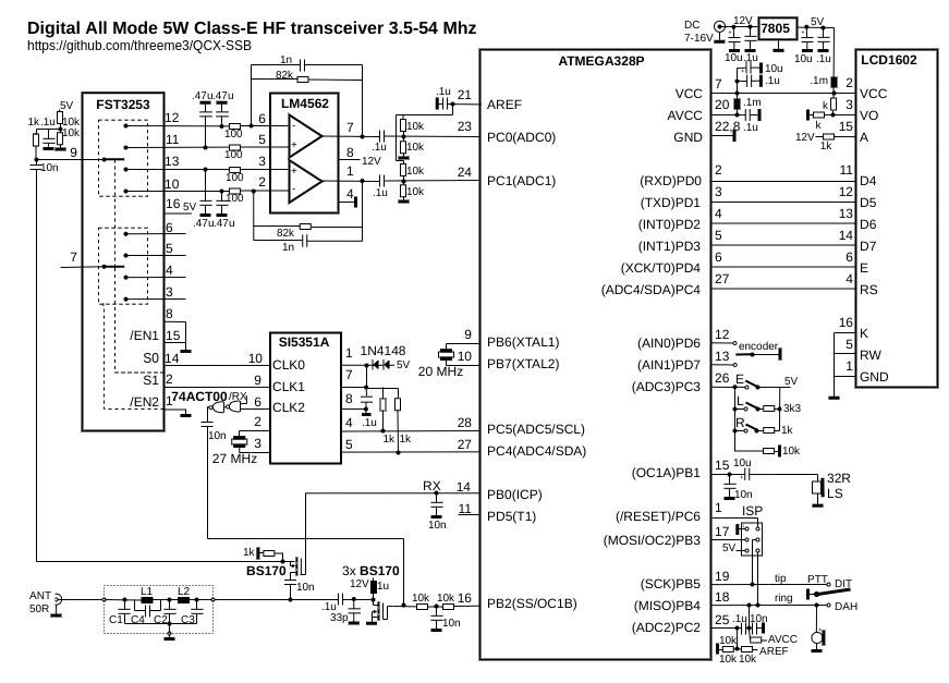 Sdr подключение к компьютеру QRP SDR трансивер uSDX, продолжение QCX-SSB