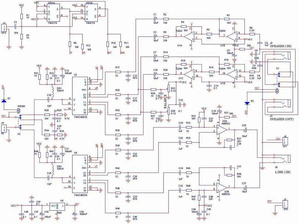 Sdr подключение к компьютеру 3-х диапазонный SDR трансивер. Схема. - Приемники, передатчики, трансиверы. !--i