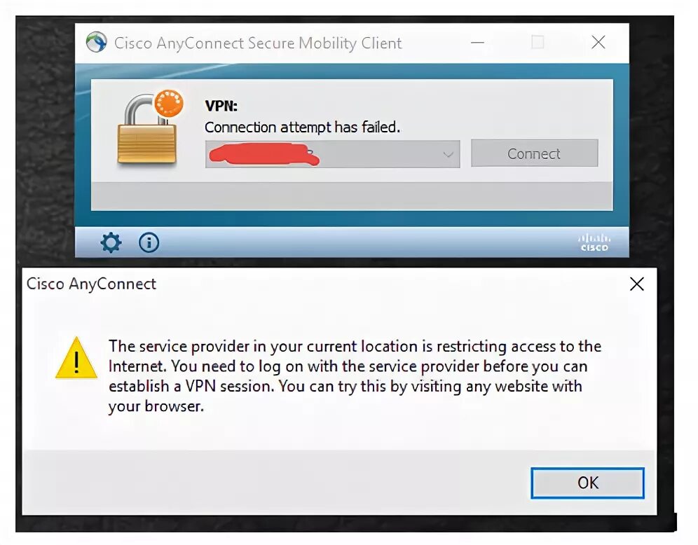 Secure vpn ошибка подключения Solved: RA VPN error (service provider in your location is restricting access) E