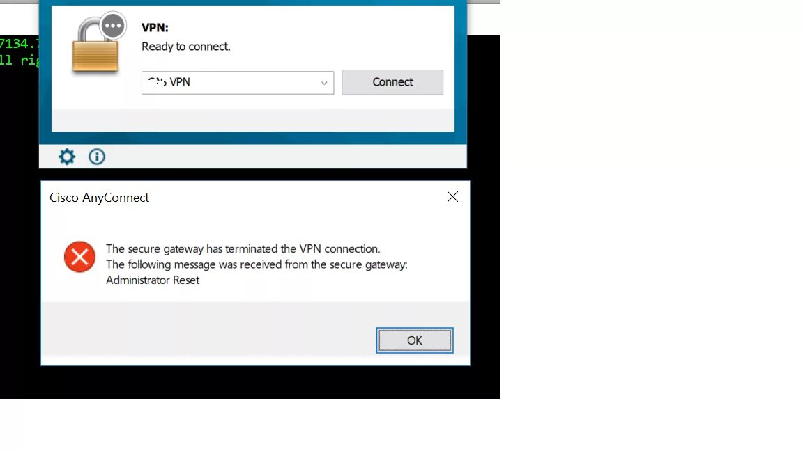 Secure vpn ошибка подключения Connection failed internal error