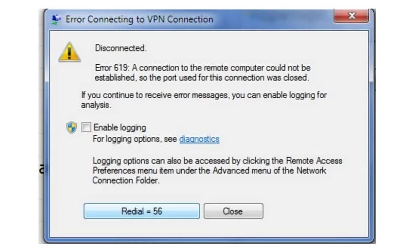 Secure vpn ошибка подключения попробуйте еще раз Коды ошибок для подключения к диалогу или vpn - windows client