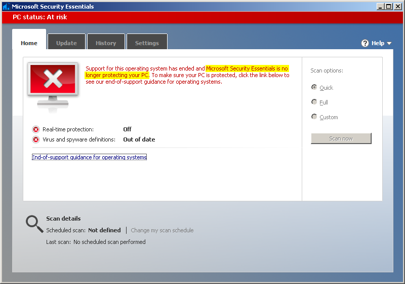 Security essentials ошибка подключения malware - A sneaky way of disabling Microsoft Security Essentials? - Information