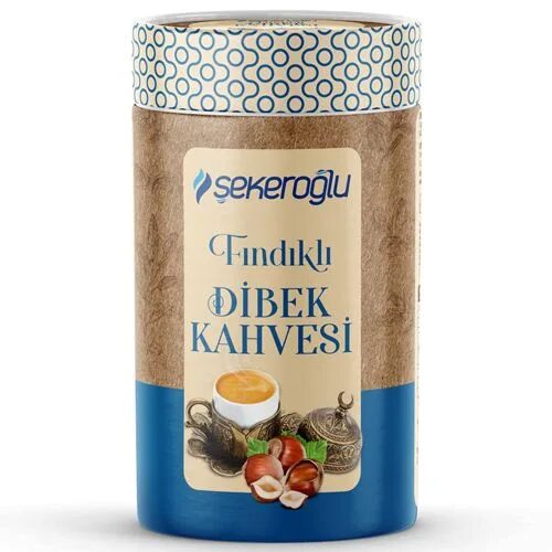 Sekeroglu турецкий кофе молотый 100г фото SEKEROGLU Турецкий кофе Дибек с фундуком 200 гр цилиндр (FINDIKLI DIBEK KAHVESI 