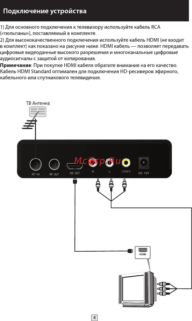 Selenga hd950d подключение к телевизору схема Selenga HD 80 8/24 Подключение устройства