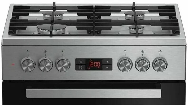 Seppelfricke газовая плита с электродуховкой фото инструкции Газовая плита Beko FSM62330DWT, электрическая духовка, стеклянная крышка, чугун,