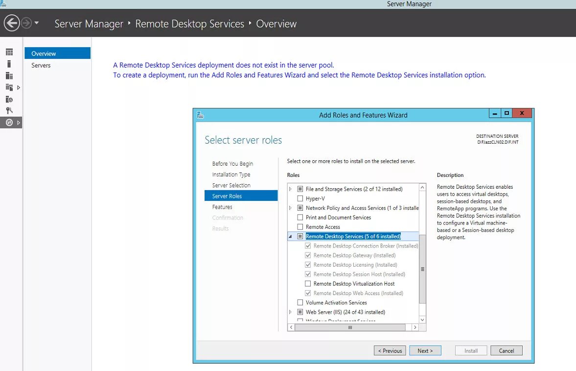 Server 2012 удаленное подключение verkiezen Oorlogsschip campus remote access is not installed on this server impl