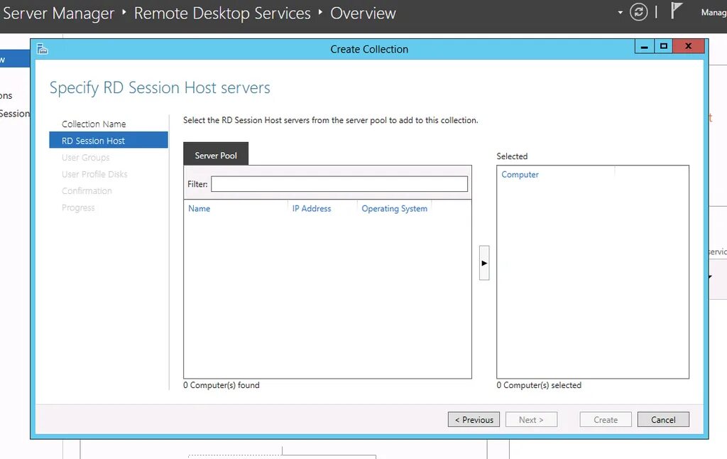 Server 2012 удаленное подключение RDS create session no Computer on server pool - Windows - Spiceworks Community