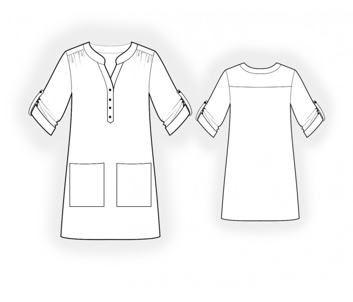 Sew freedom купить выкройки Shift Dress - Sewing Pattern #4920. Made-to-measure sewing pattern from Lekala w
