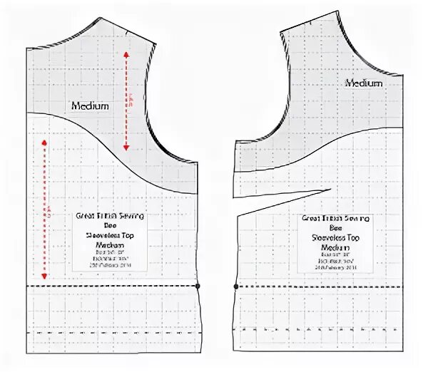 Sew freedom купить выкройки Sleeveless Top PDF Sewing Pattern by Angela Kane, pdf pattern