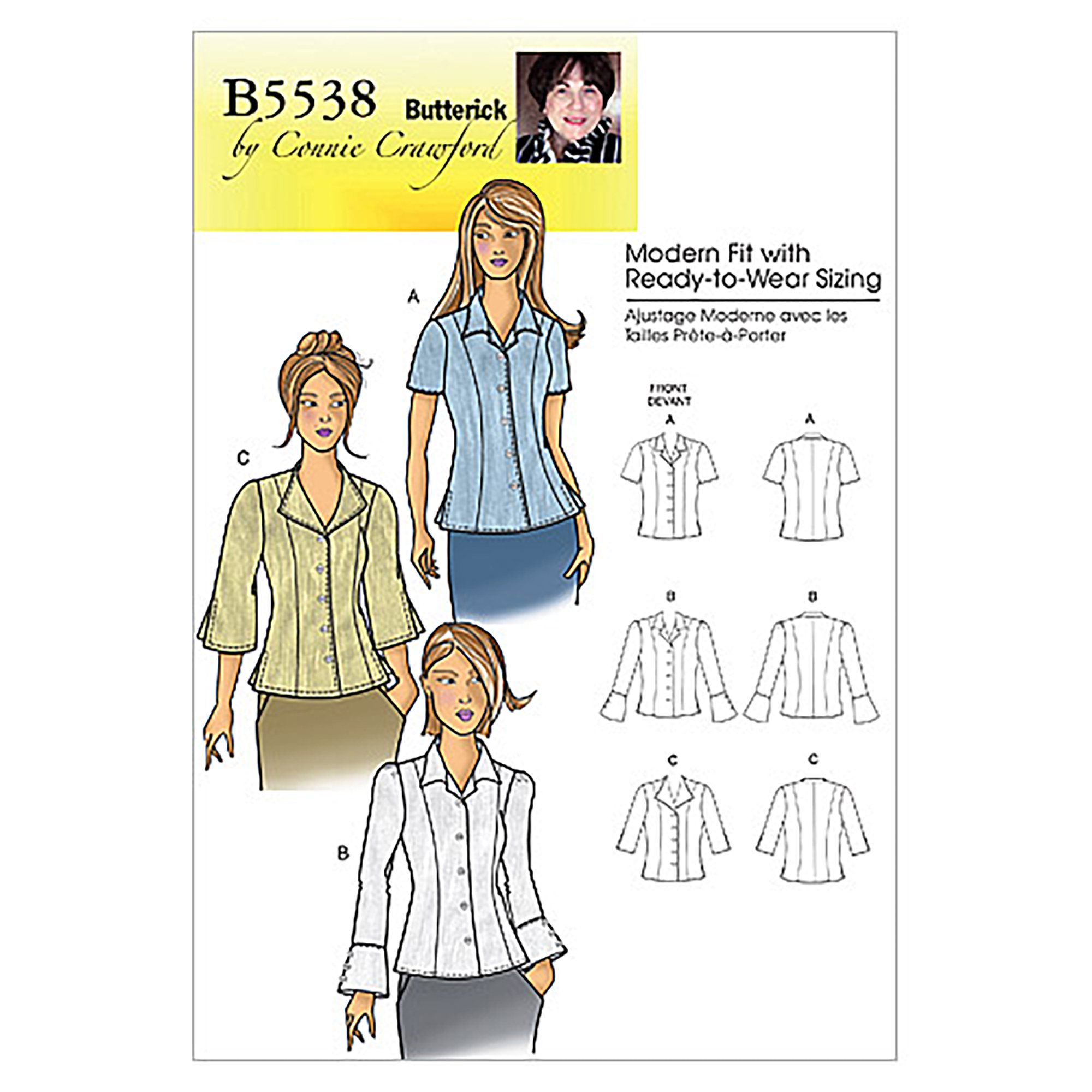 Sew it now выкройки Amazon.com: BUTTERICK PATTERNS B5538 Misses' /Women's Blouse, Size Miss (XSM-SML