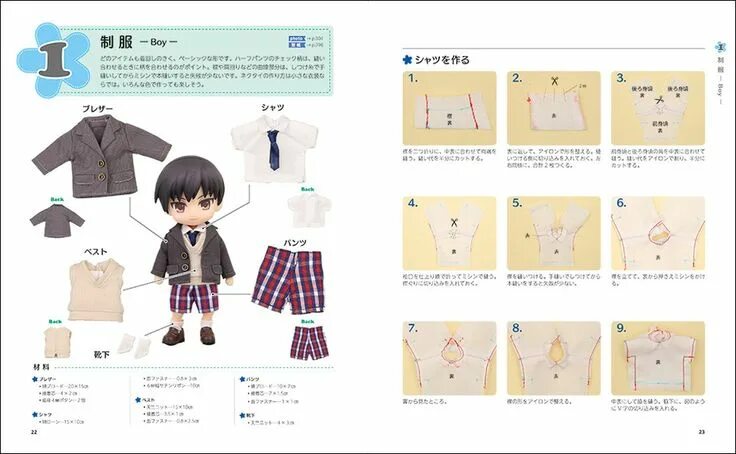 Sew space выкройки купить My First Doll: Clothing Patterns Creating in Nendoroid Doll Size Doll clothes pa