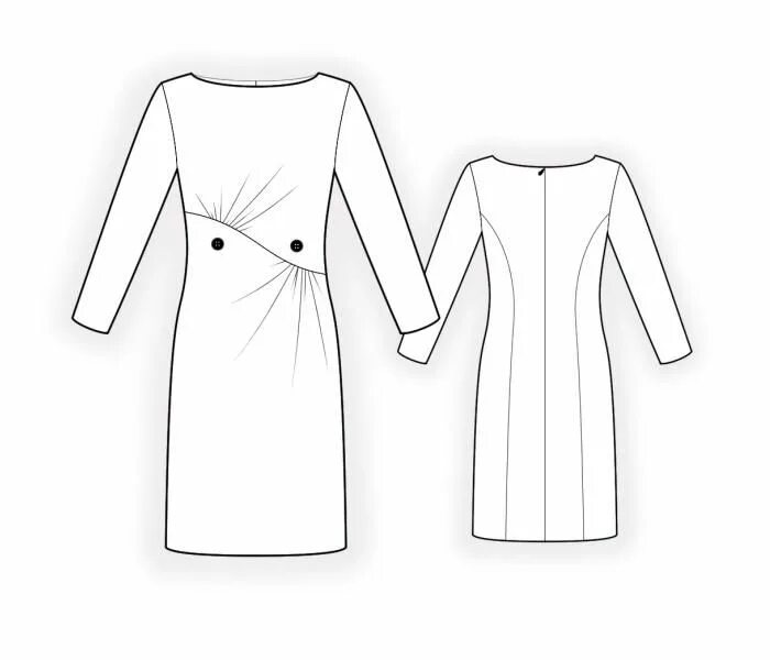 Sewing now выкройки Dress - Sewing Pattern #4394 Made-to-measure sewing pattern from Lekala with fre