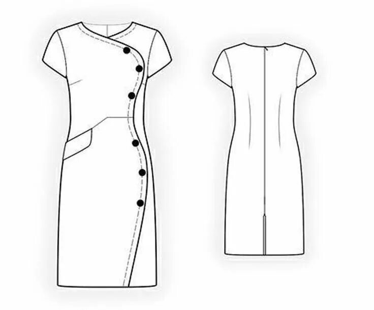 Sewing выкройки Dress Sewing Pattern 4342 Craftsy Womens sewing patterns, Sewing dresses, Dress 