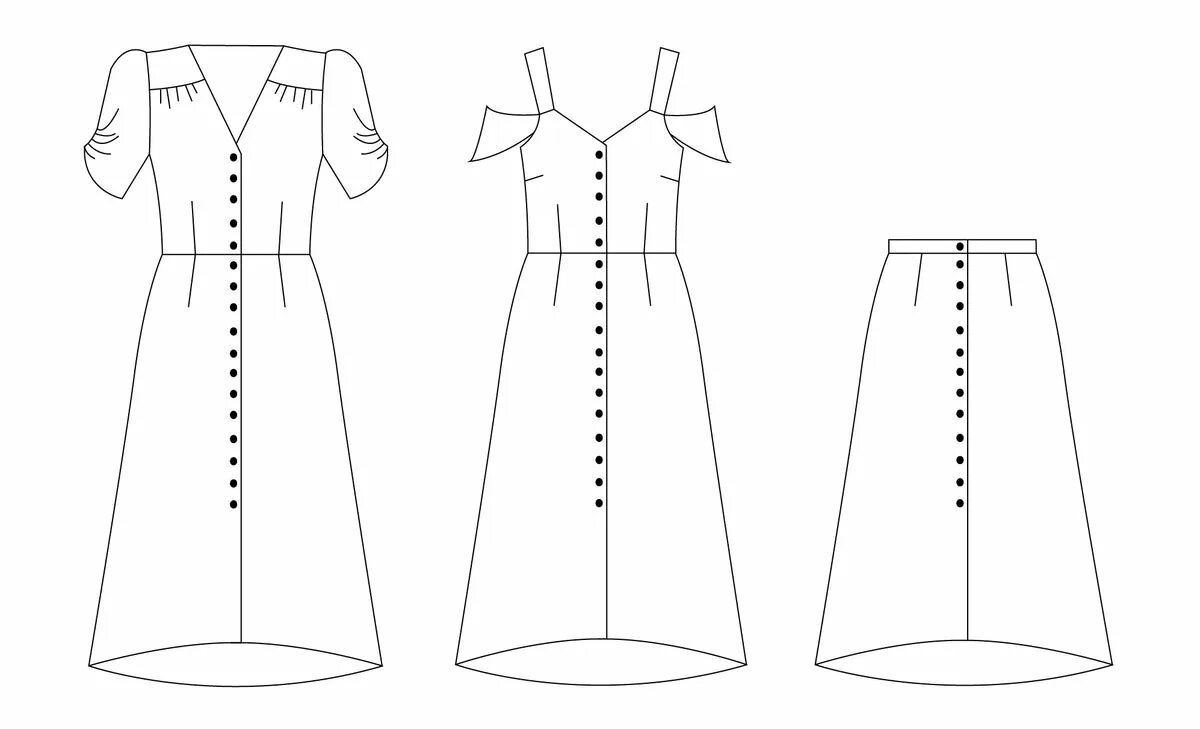 Sewing выкройки NINA LEE Kew Dress Sewing Pattern