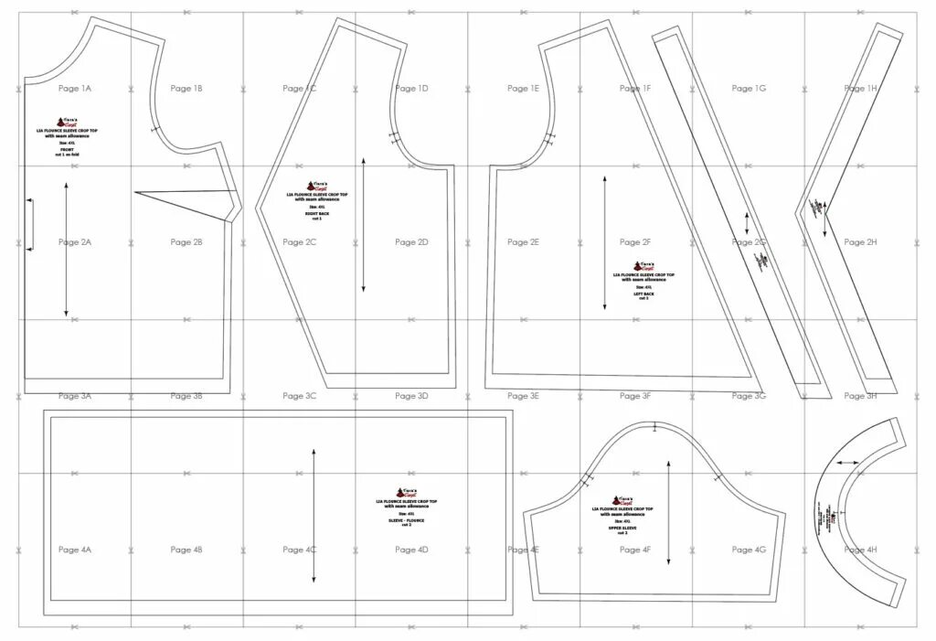 Sewlevel выкройки купить Free sewing pattern: Celine crop top - Tiana's Closet Sewing patterns free, Crop