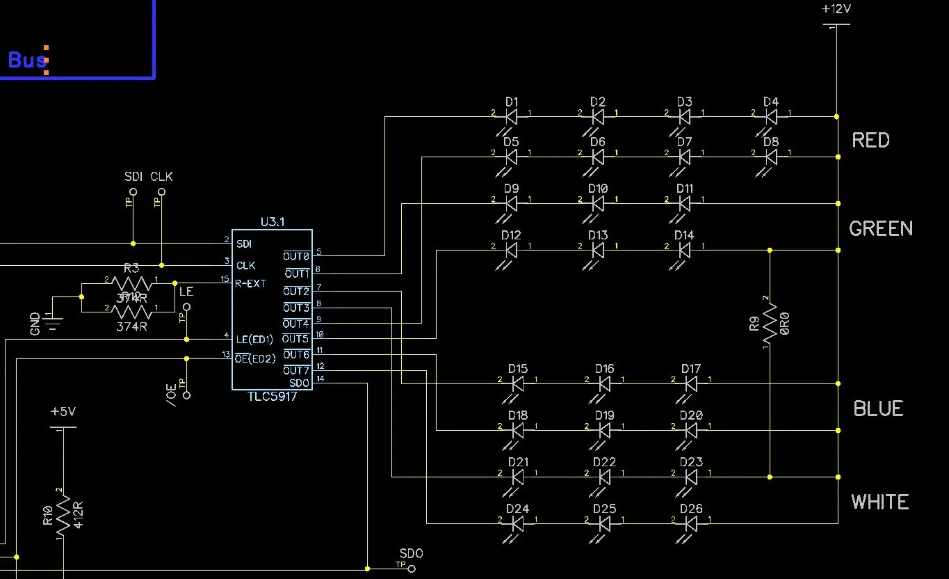 Sf61062hj 1 схема подключения светодиодов resistors - led circuit - a challenge of designing a circuit with 192 LEDs in - 